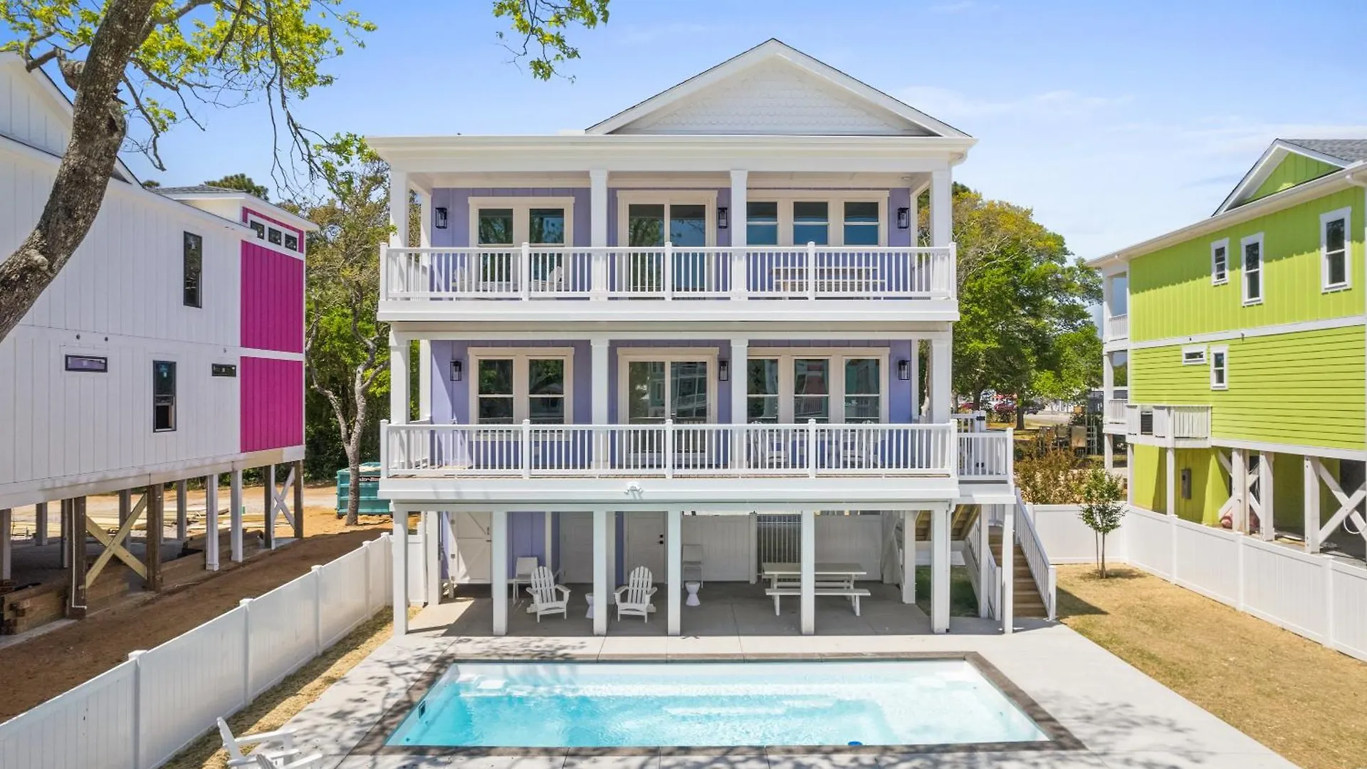 New Sugar Plum In Oak Island, Custom With Privated Heated Pool Holiday home *